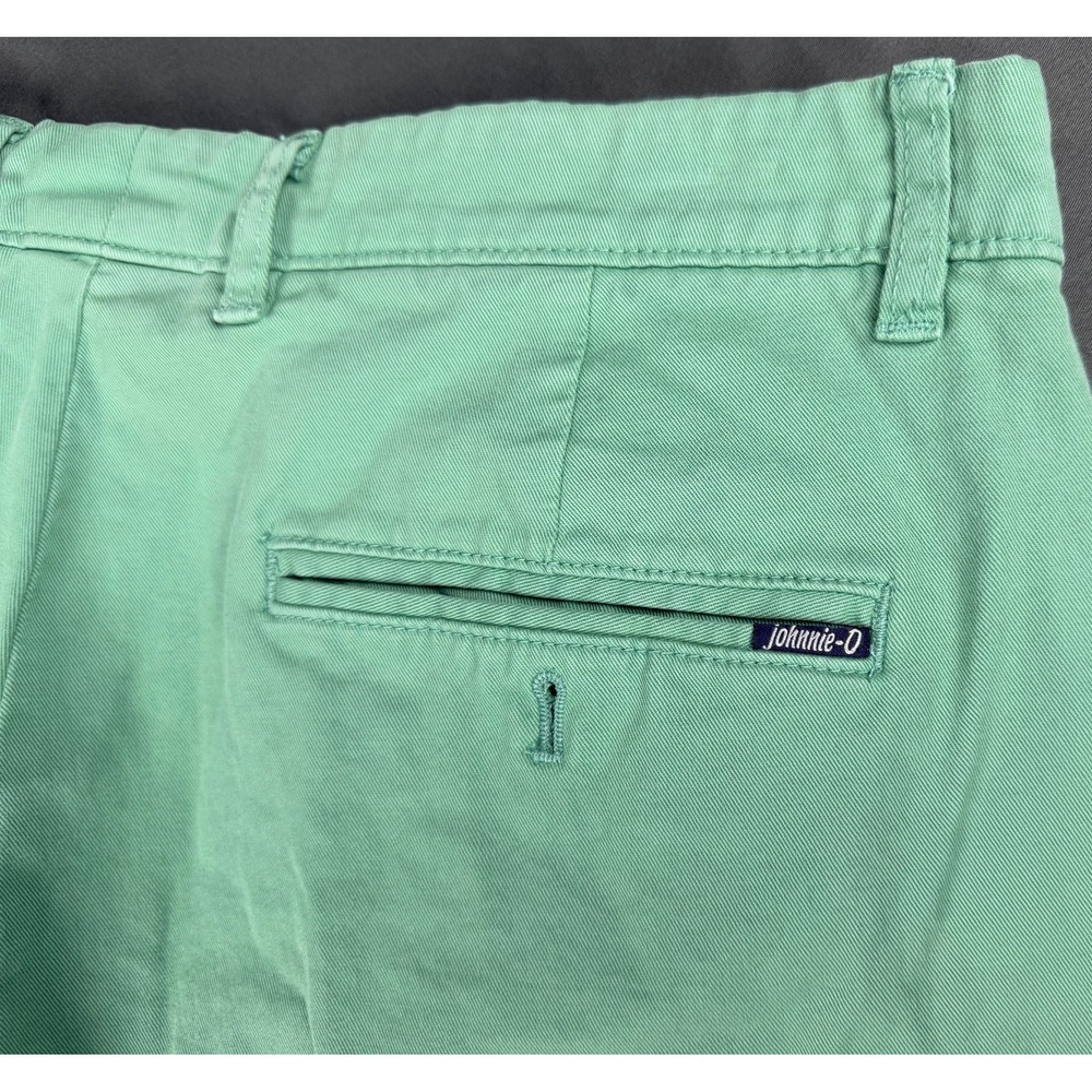 Johnnie-O Neal Men's 34 Shorts Mint Green 9" Stretch Twill Golf Chino - Picture 6 of 8
